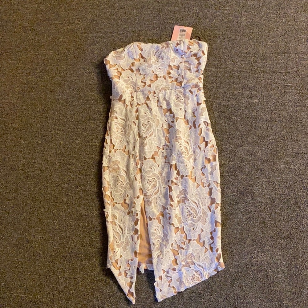 White lace dress